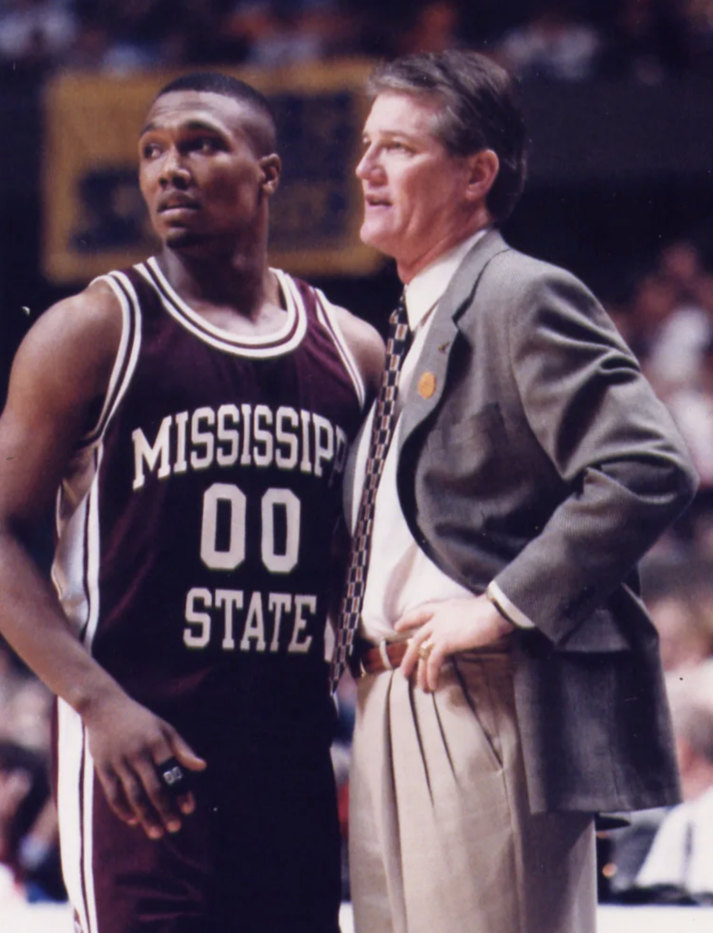 Darryl Wilson with then-MSU head coach Richard Williams